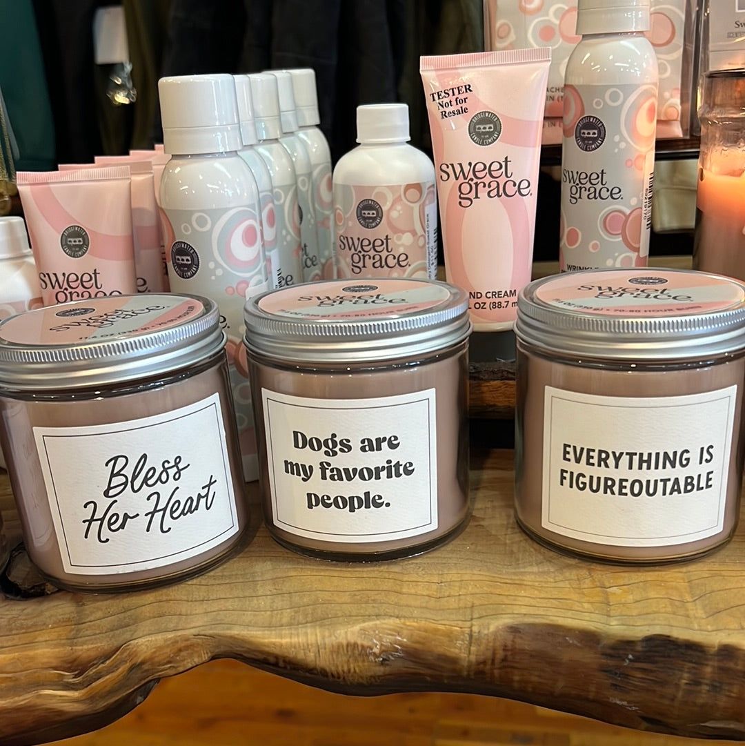 Sweet Grace Saying Collection Candle