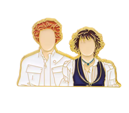 Twilight Couple Enamel Pin Jasper + Alice