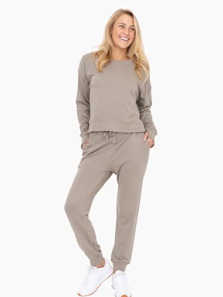 Organic Cotton Blend Joggers- MonoB