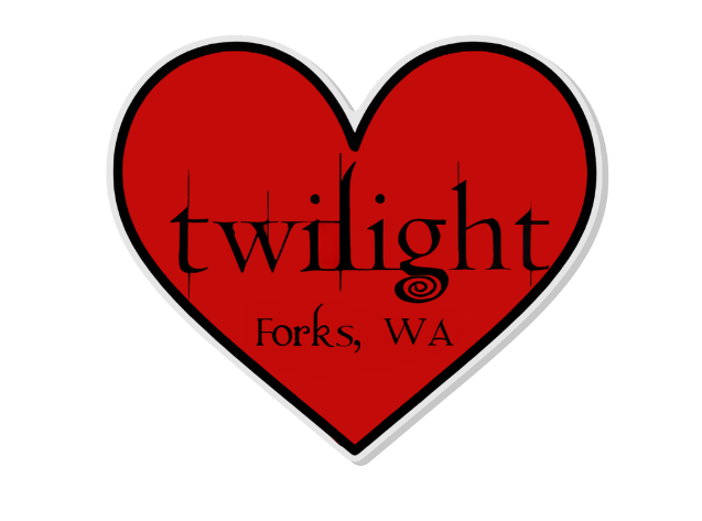 Heart Twihard, Forks, WA Sticker