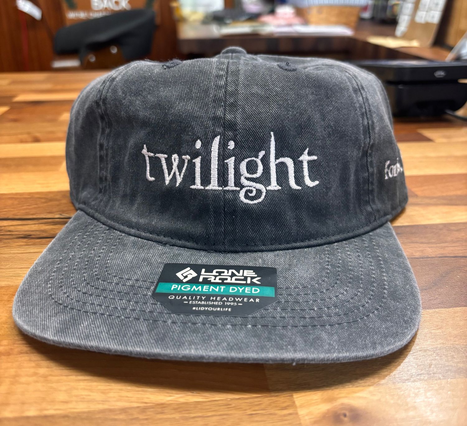 Twilight Forks, WA Dad Hat, Color: Black