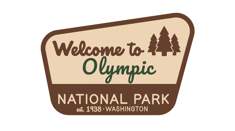Welcome to Olympic National Park Sign Sticker