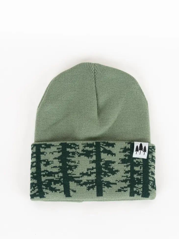 Woodland Foldover Beanie - Green