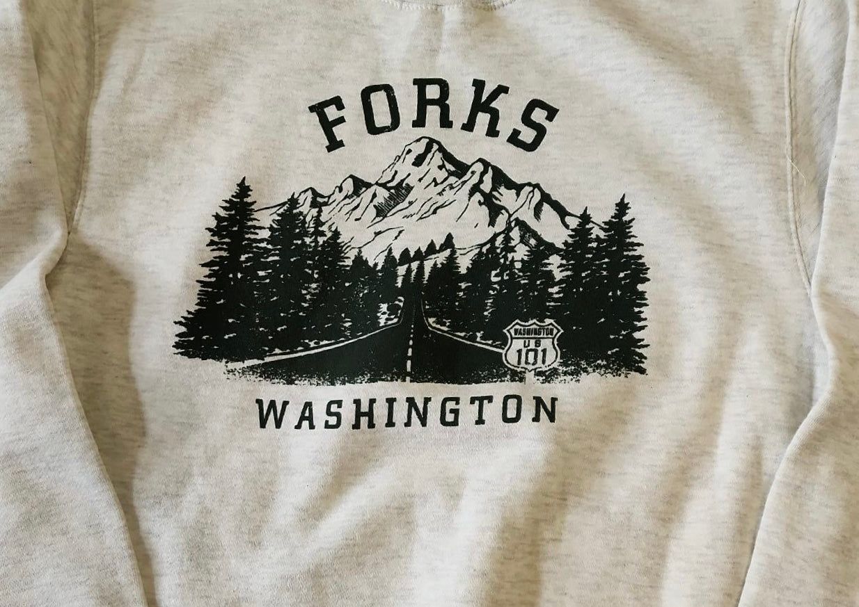 HWY 101 Sketch Crewneck Sweatshirt, Size: Small