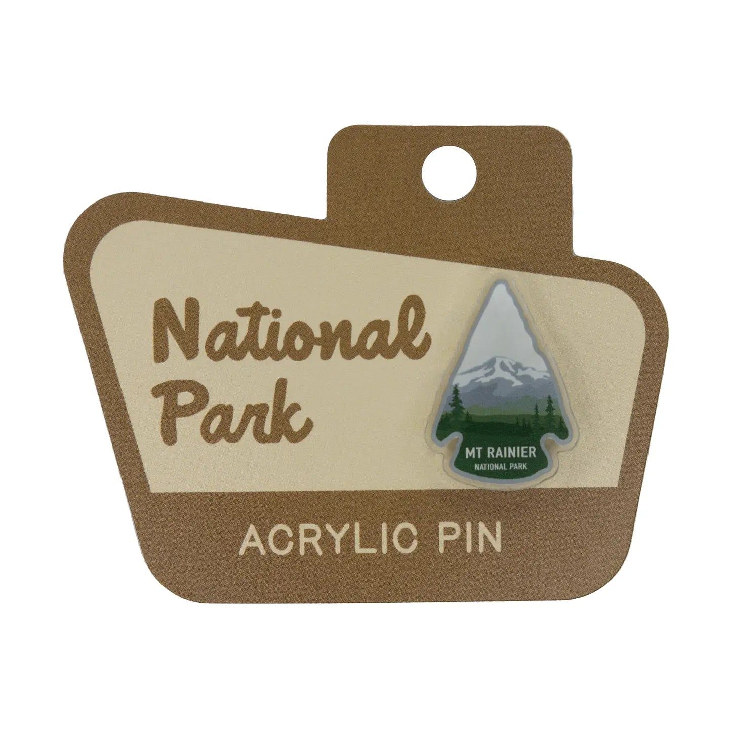 Mount Rainier National Park Acrylic Pin