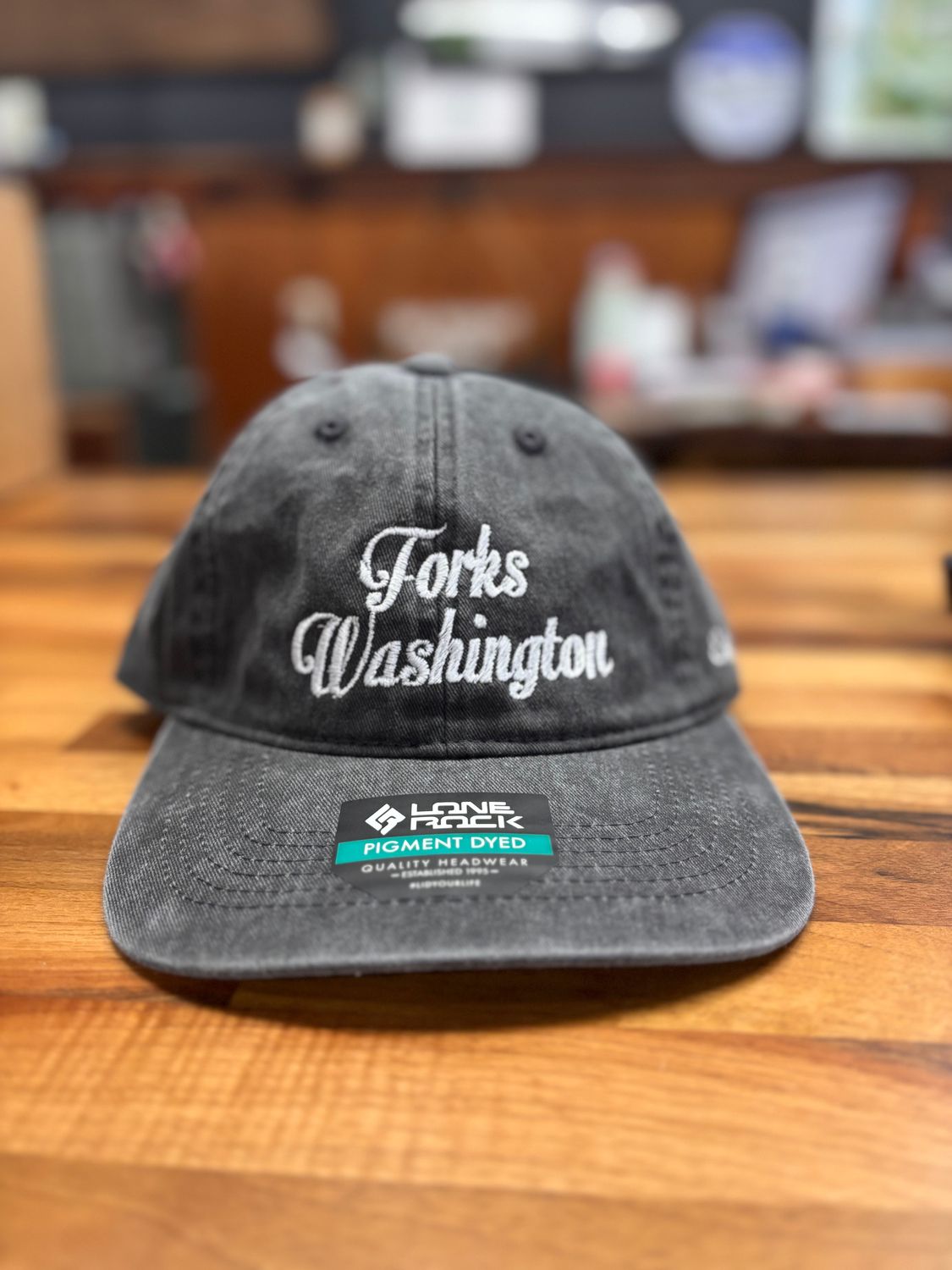 Forks, Washington Embriodered Dad Hat