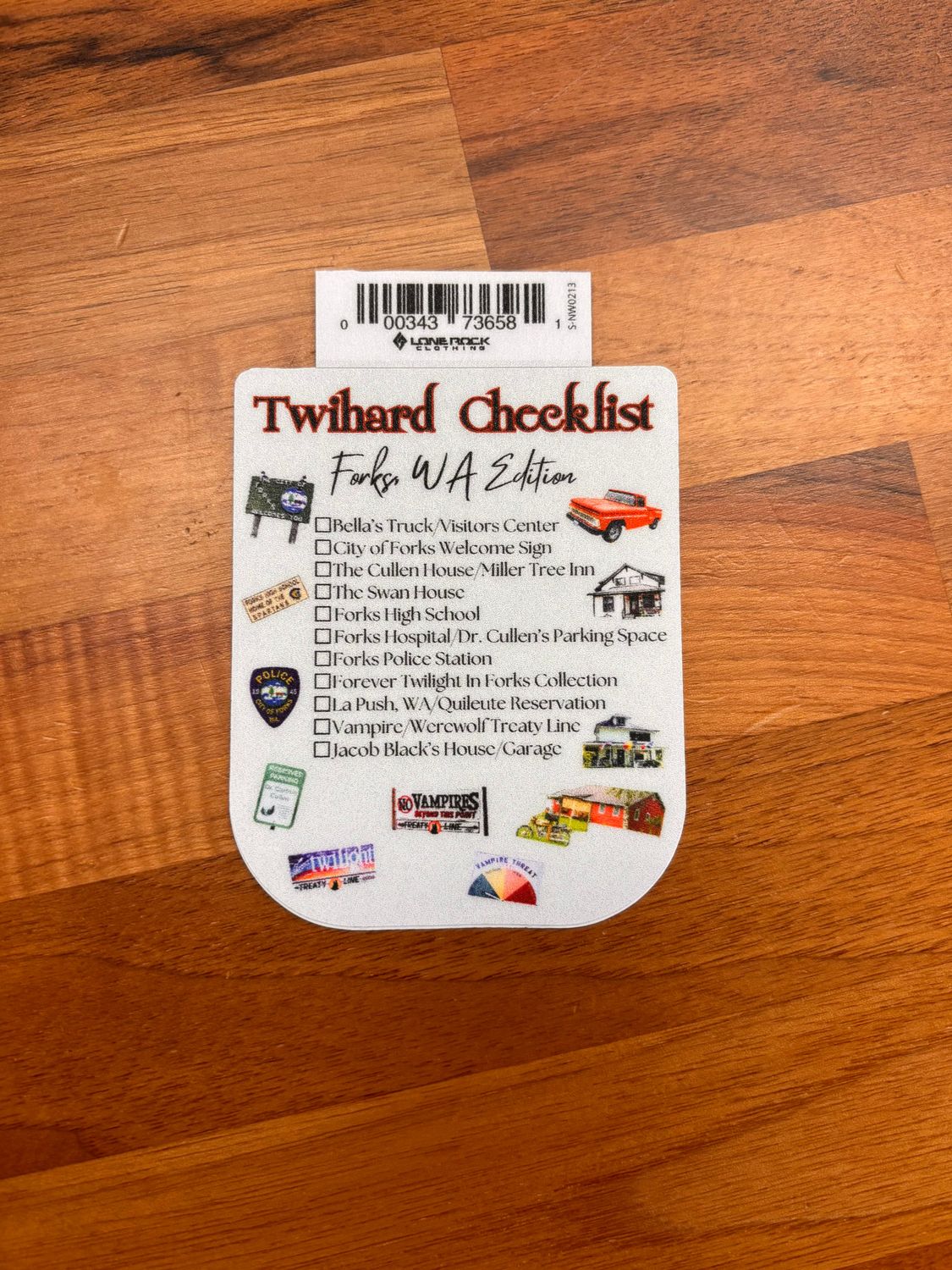 Twihard Checklist Sticker LR