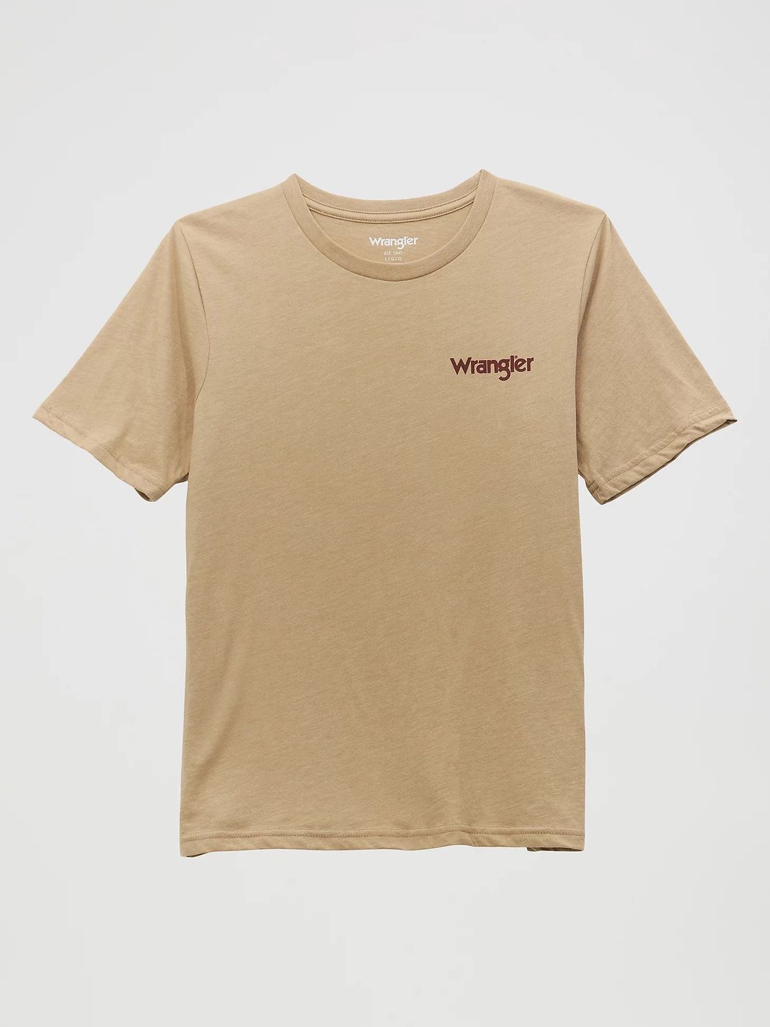 Boy's Short Sleeve Bison Graphic T-shirt in Trench Coat