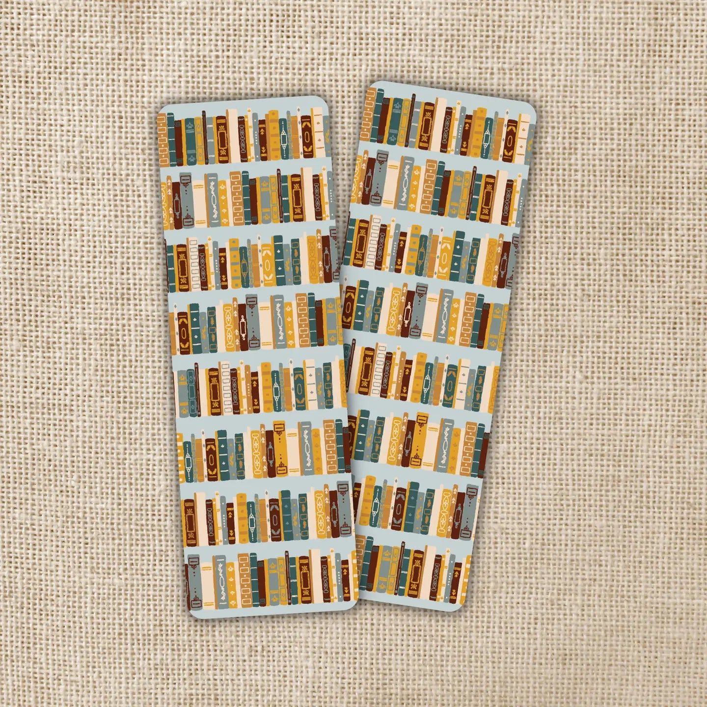 Vintage Bookshelf Bookmark