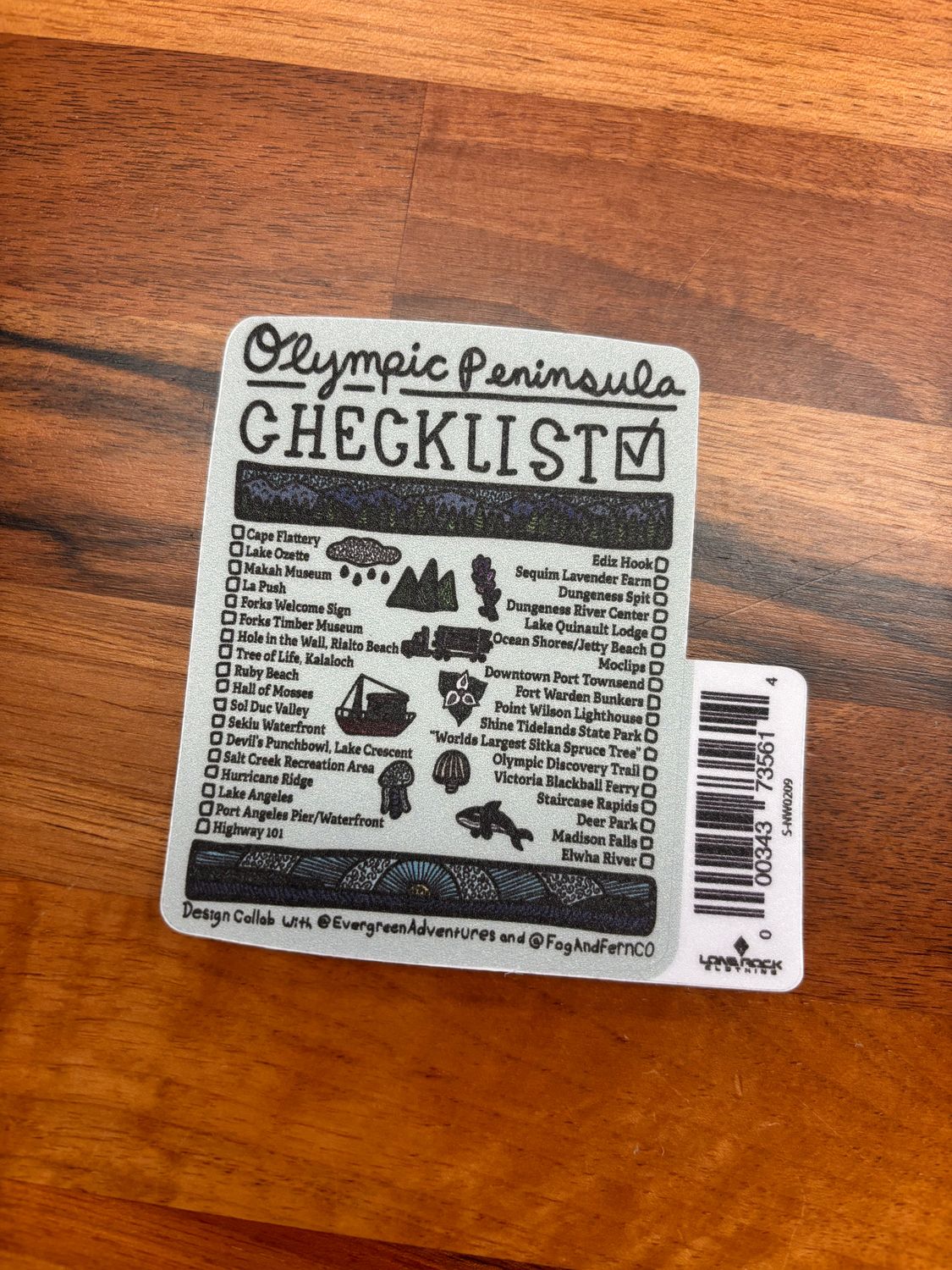 ONP Checklist Sticker