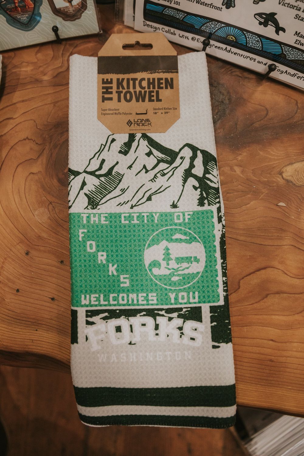 HWY 101 City of Forks Kitchen Towel