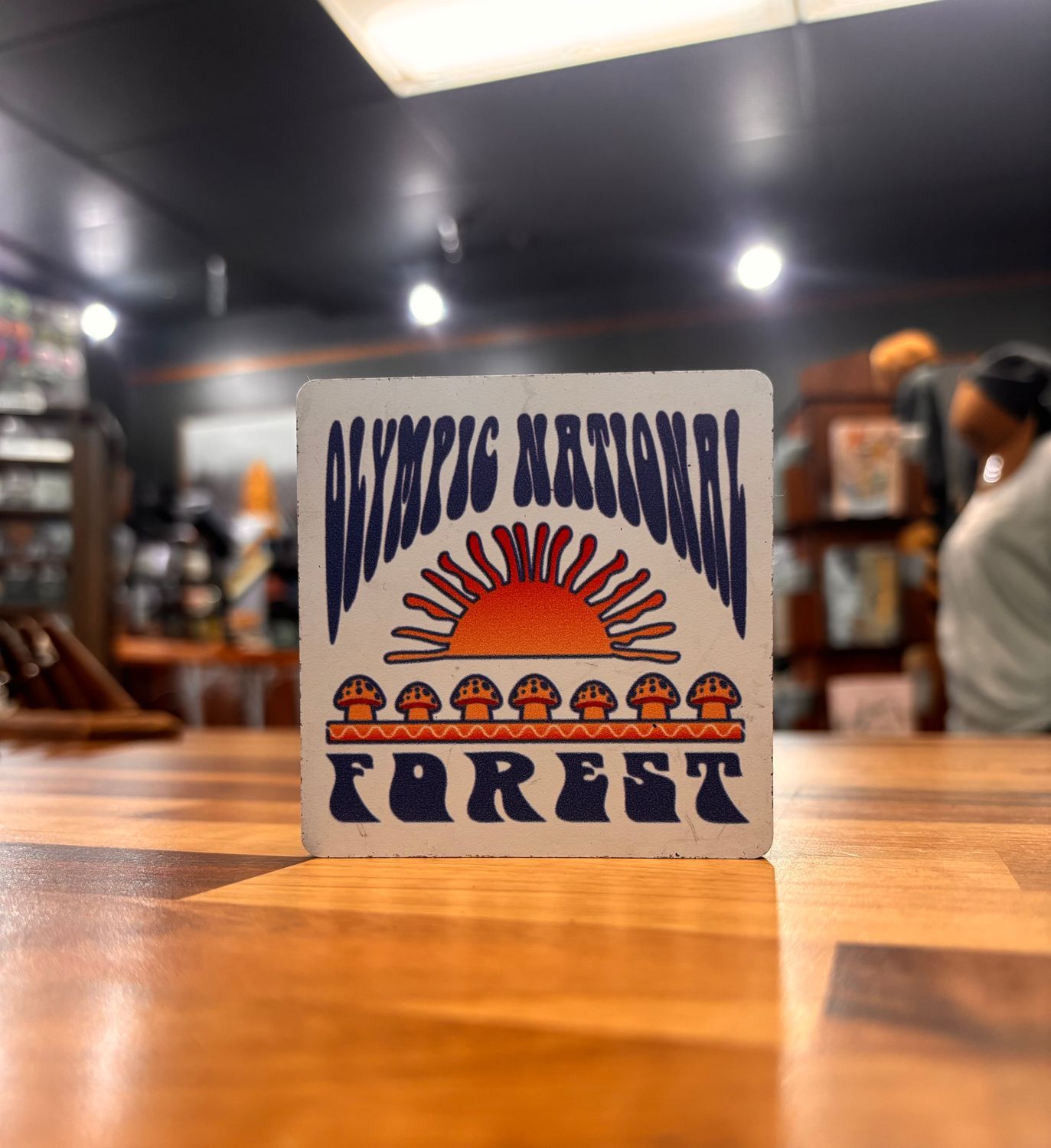 Olympic National Forest Mushroom Magnet