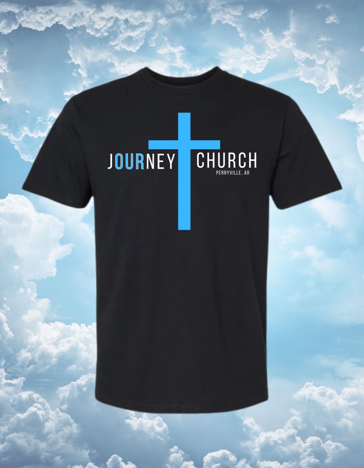 Journey Church Member T-Shirt (Youth), Shirt Color: Black, Size: Youth X-Small, Style: T-Shirt