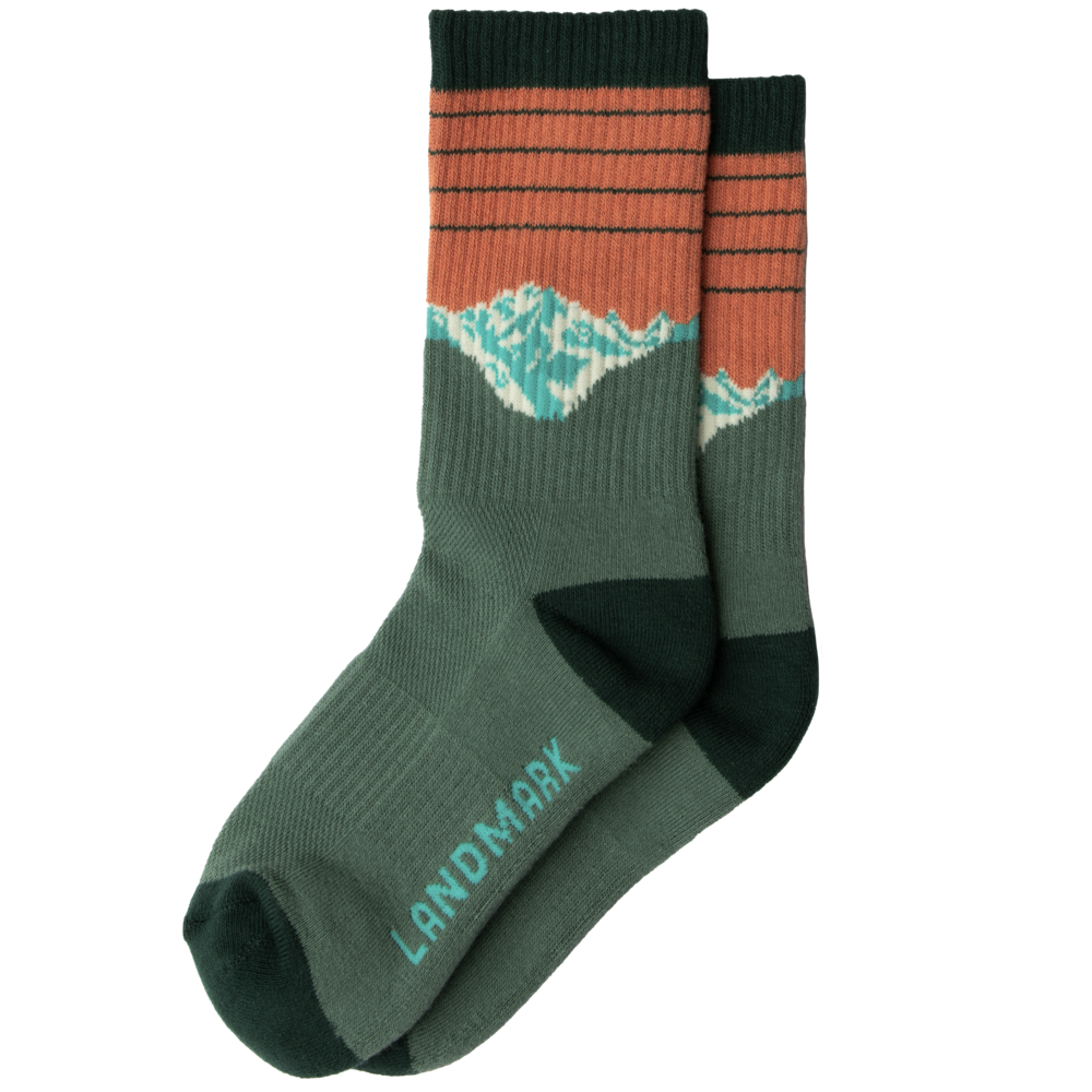Alpine Sunrise Sock: Hemlock / L/XL