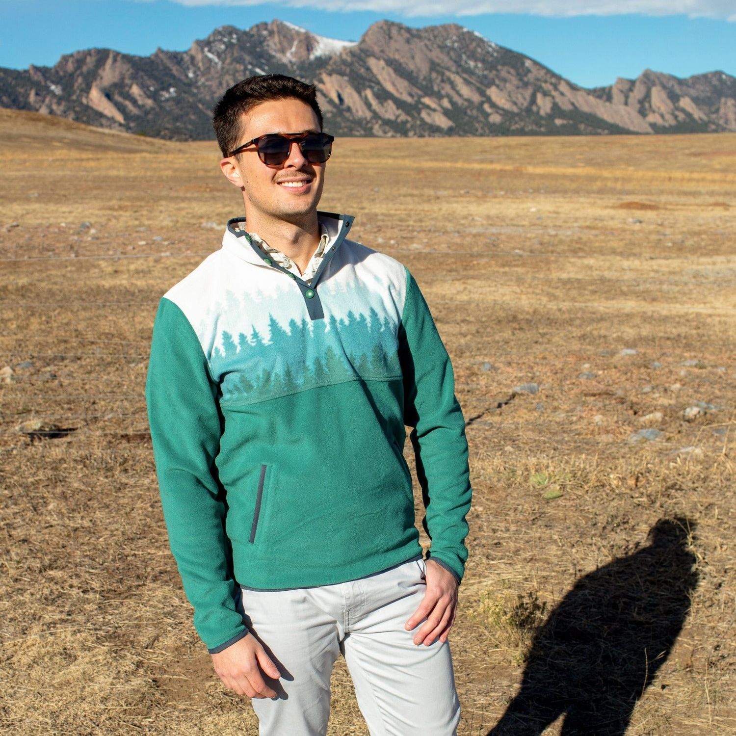 Pine Cascade Fleece Quarter Zip - PNW Patch