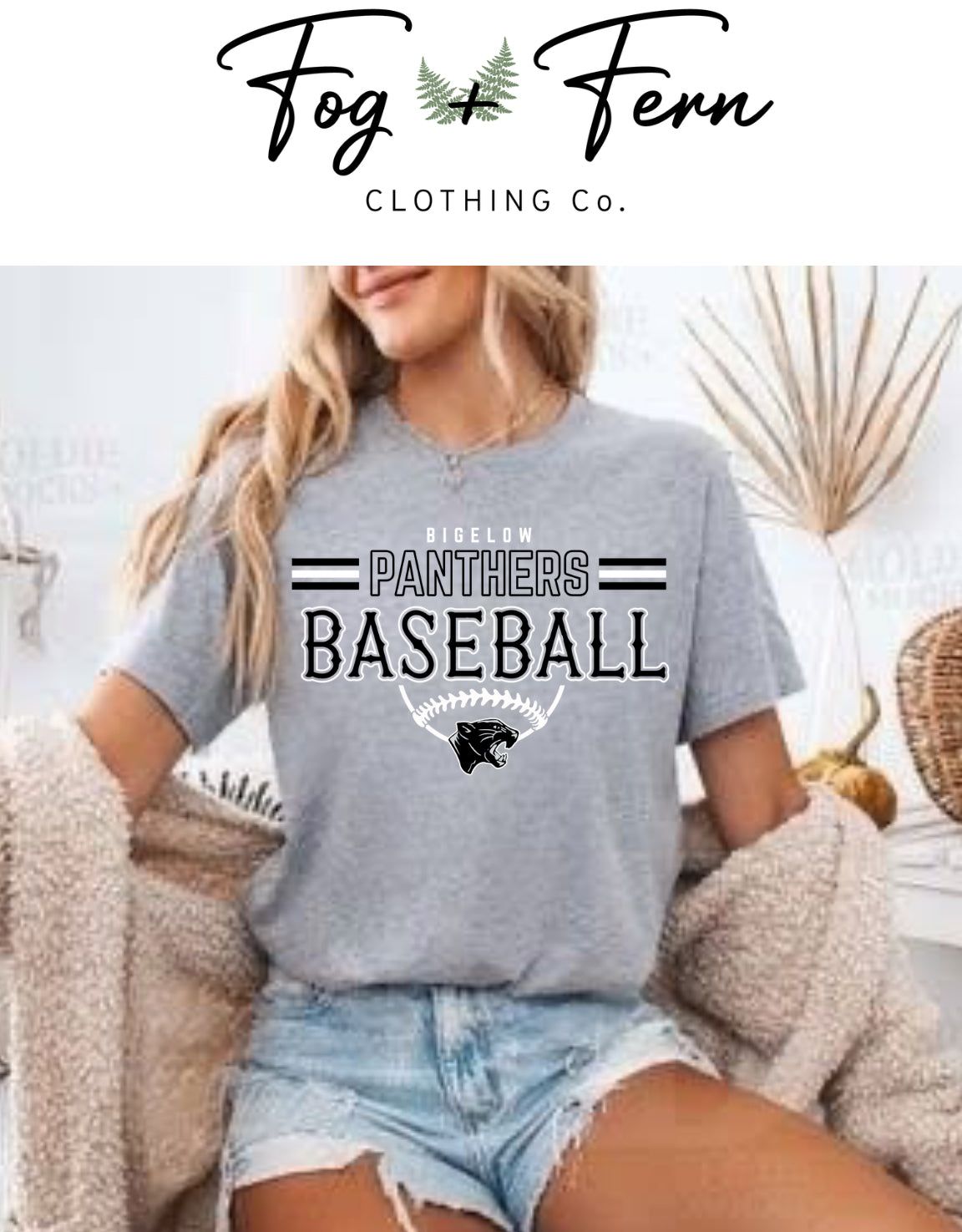 Panther Baseball Design (Adult + Youth)