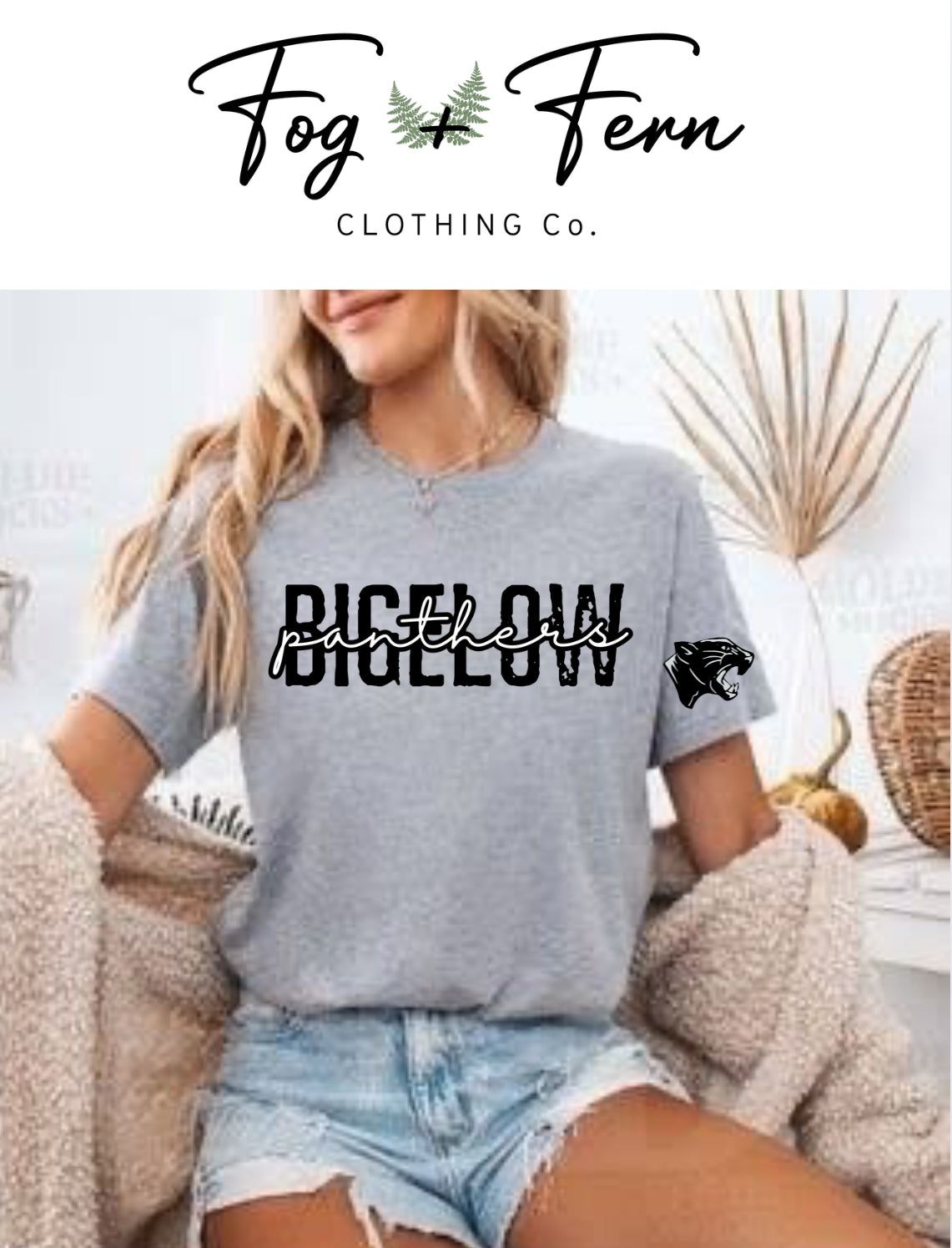 Bigelow Panthers Cursive Design (Adult + Youth)
