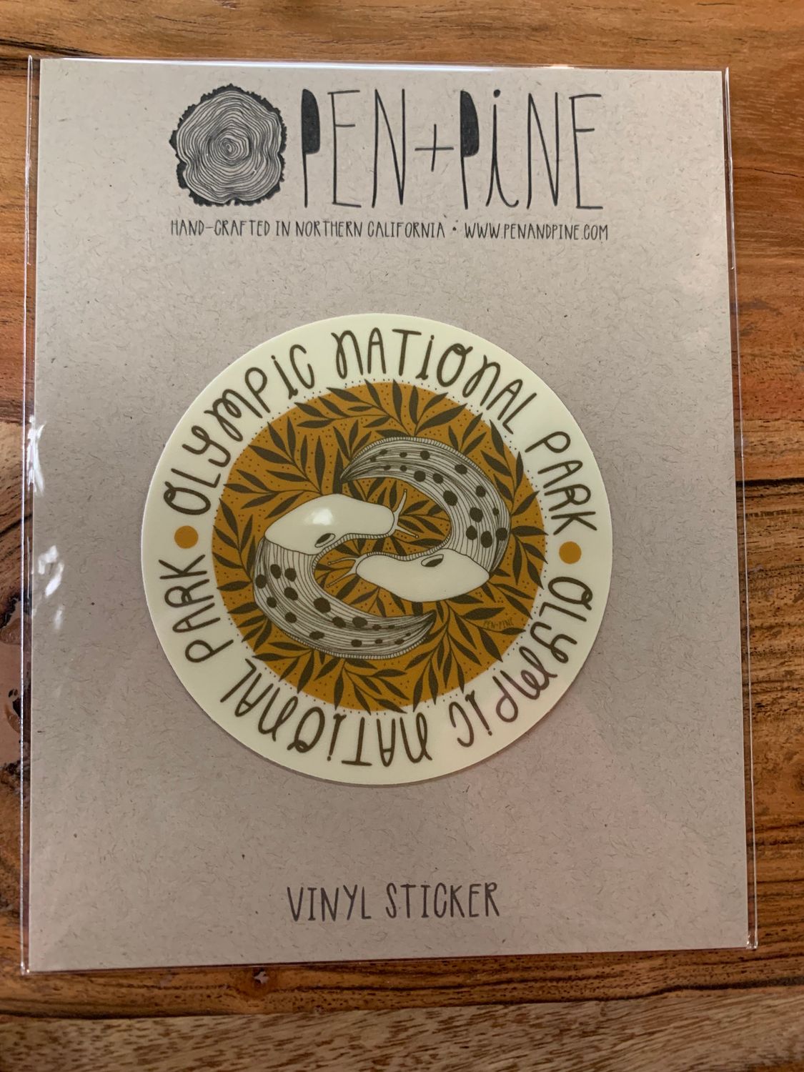 Banana Slug Sticker - Olympic National Park