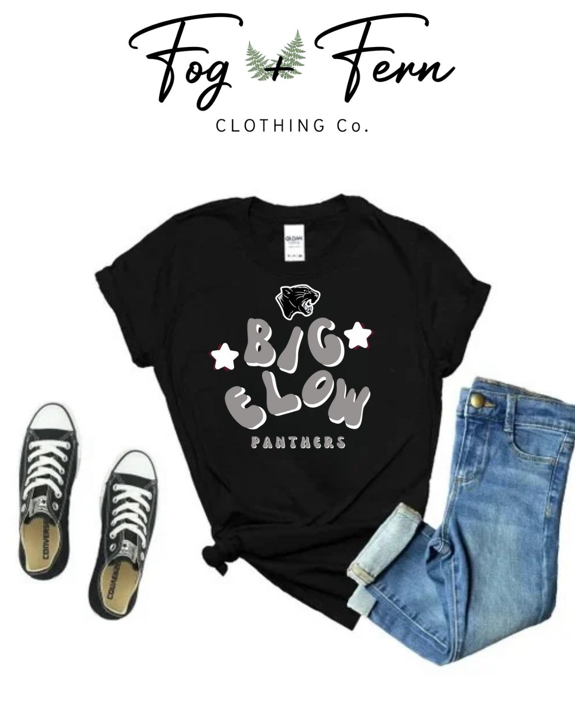 Panther Bubble Text Design (Adult + Youth)