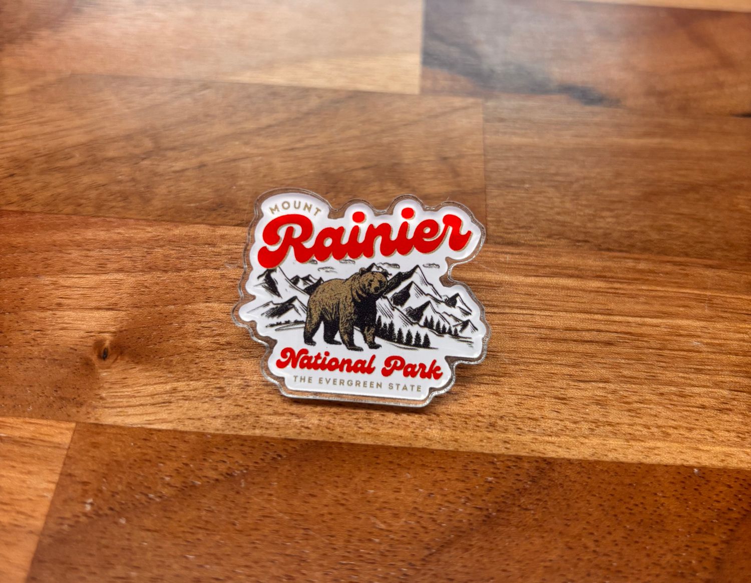 Rainier Acrylic Pin