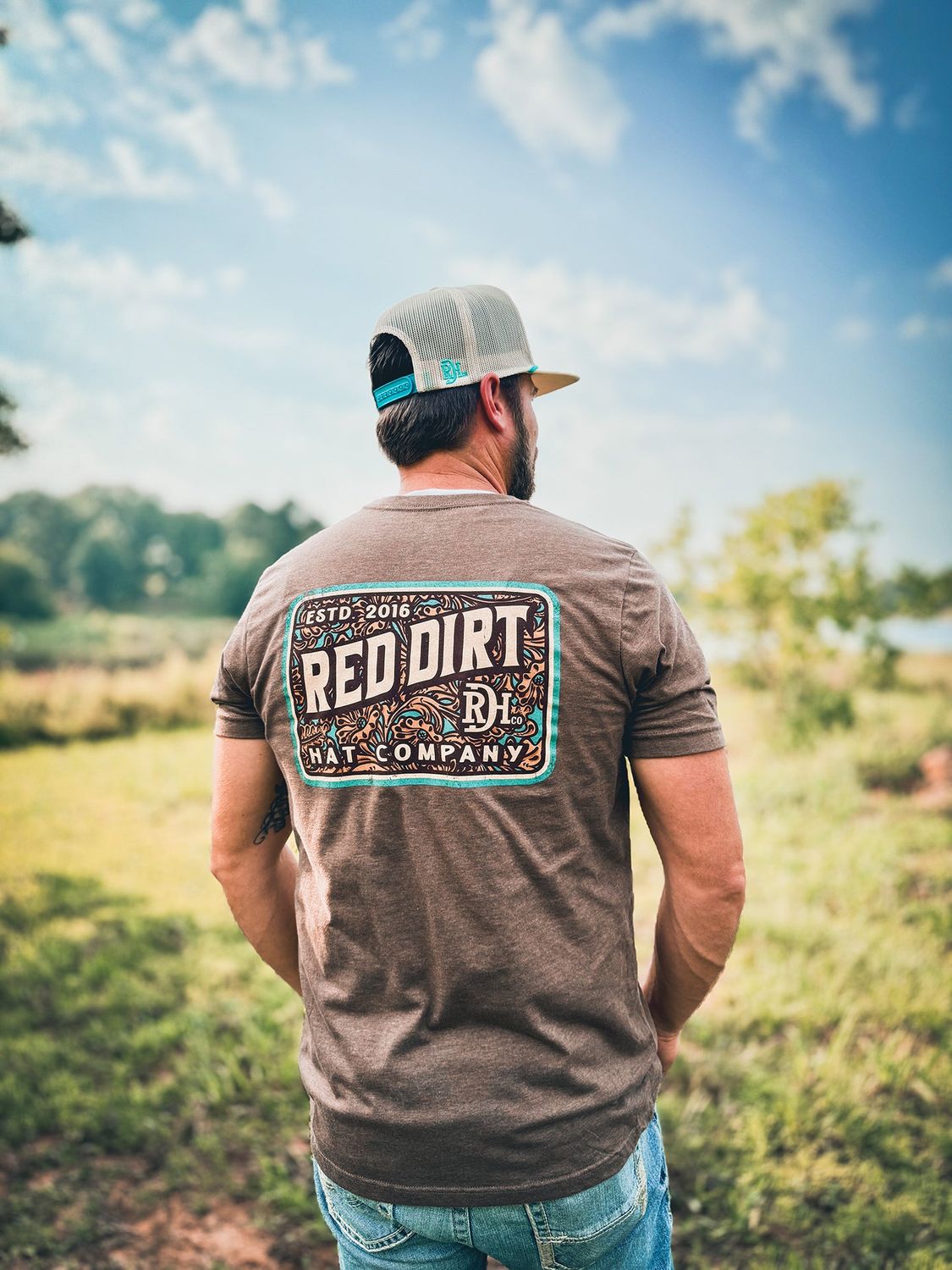 Red Dirt Hat Co. - Tooled Leather