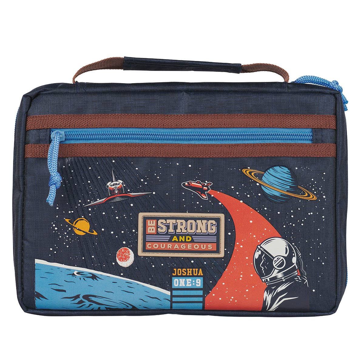 Bible Cover Fashion Be Strong Josh. 1:9 M: Medium