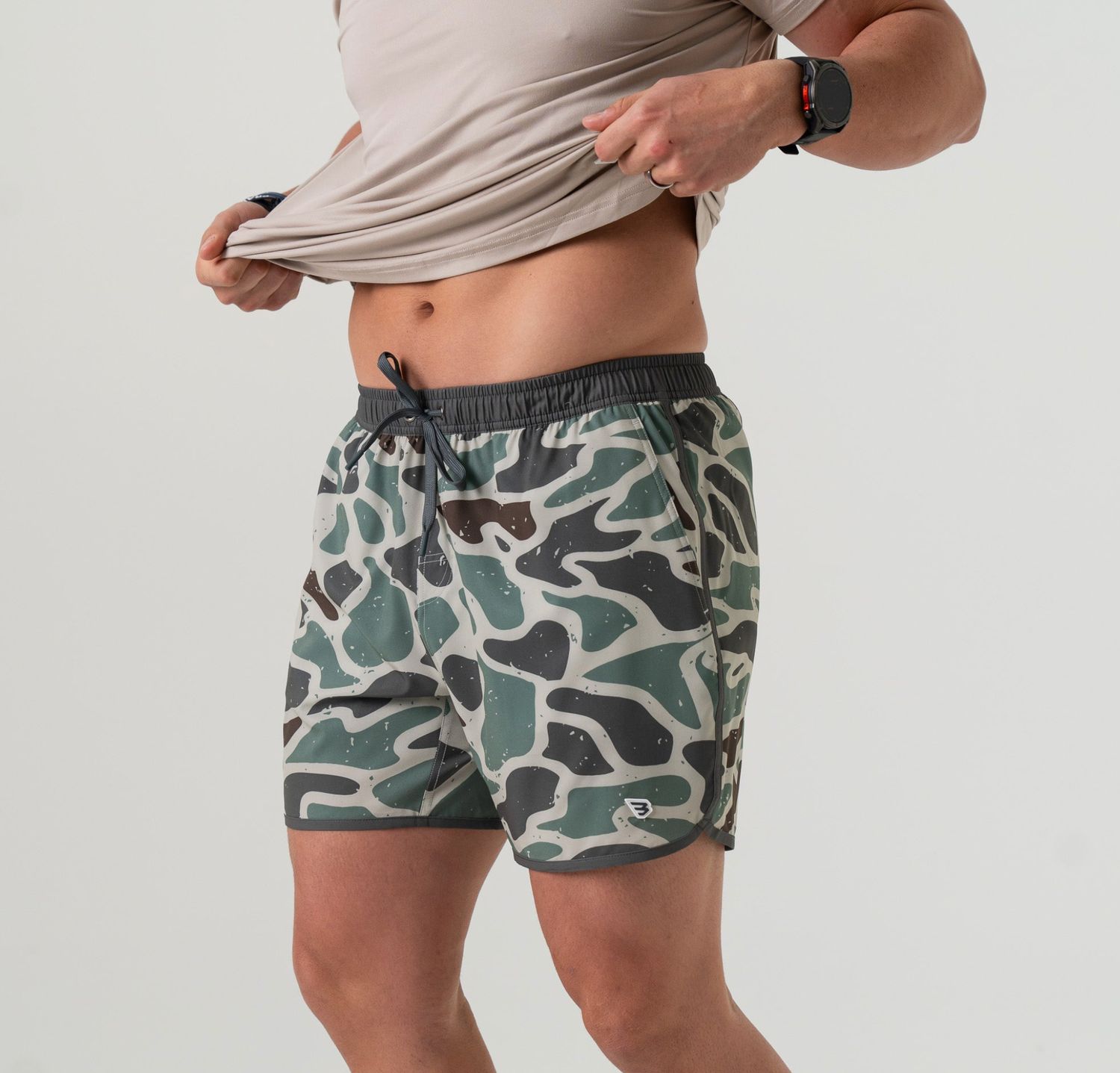 Mens Burlebo Swim Trunks - Duck Camo
