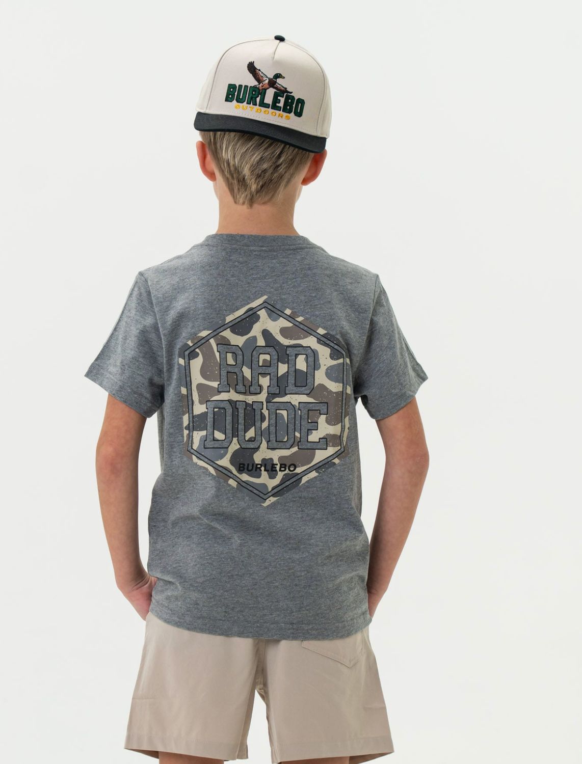 Youth Burlebo Tee- Rad Dude Deer Camo