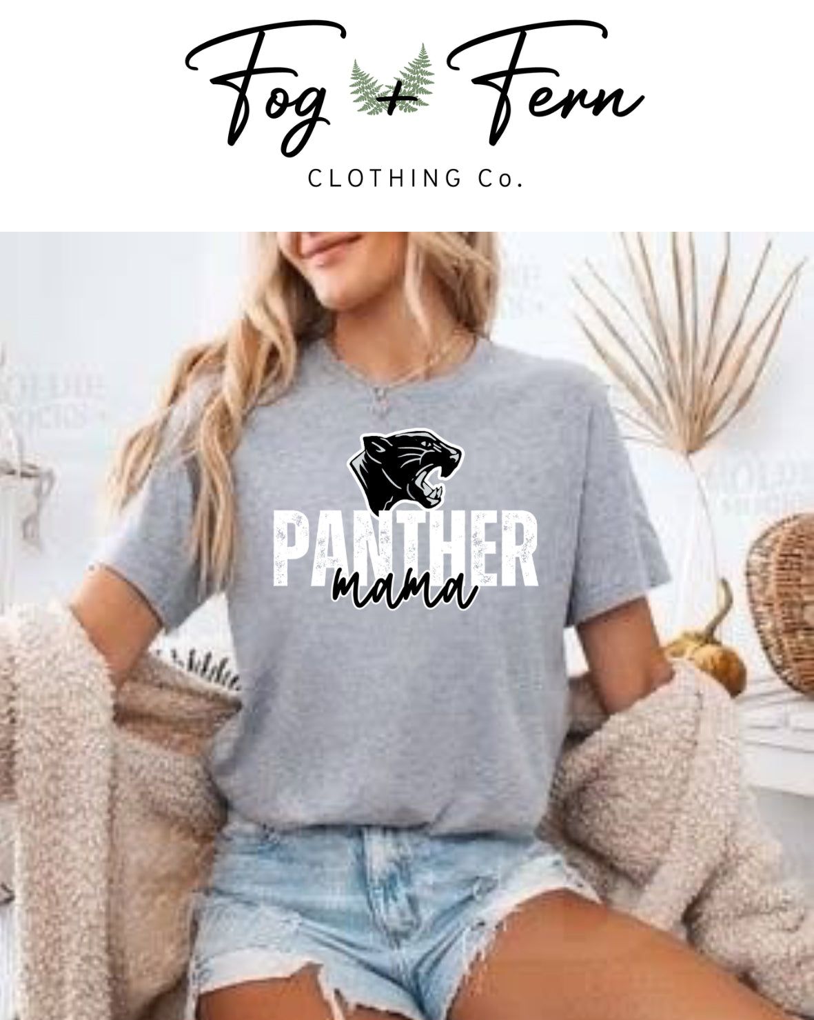 Panther Mama Design Grey