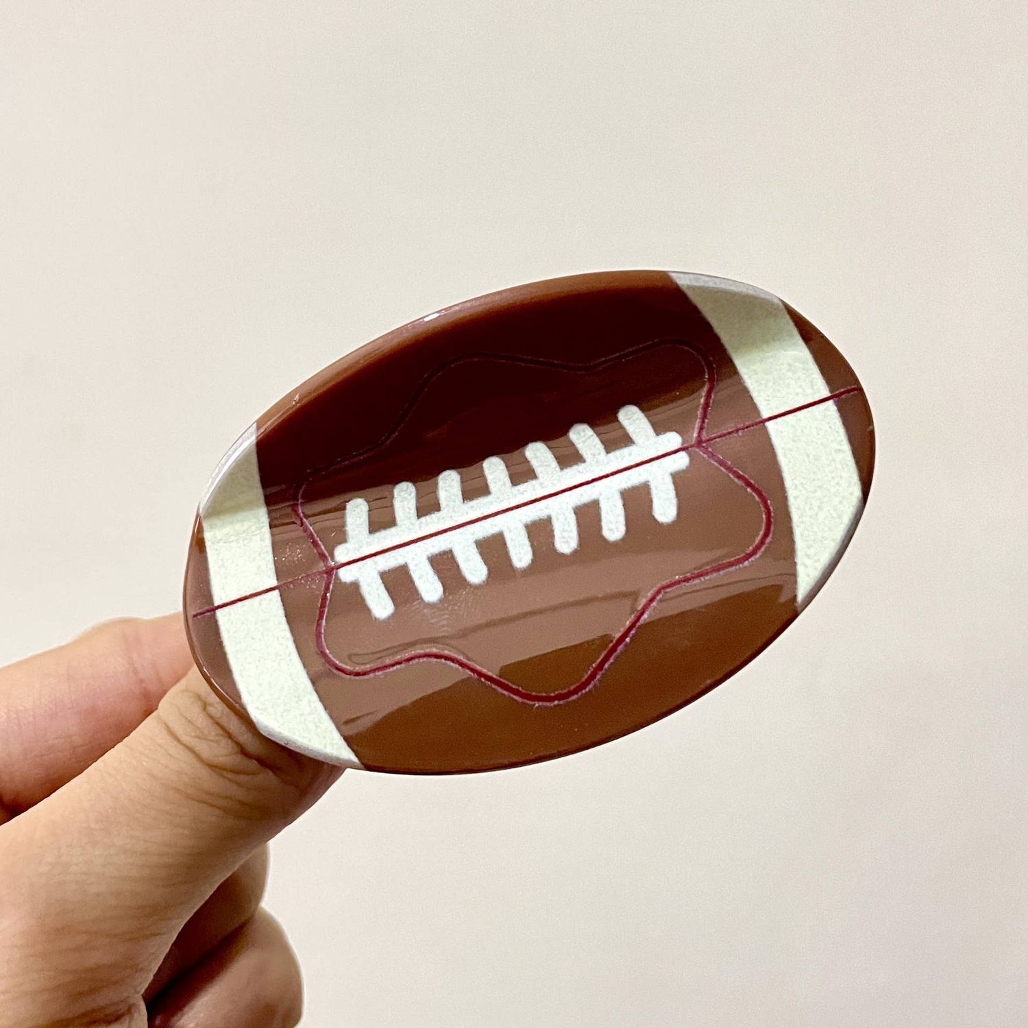 Football Hair Clip