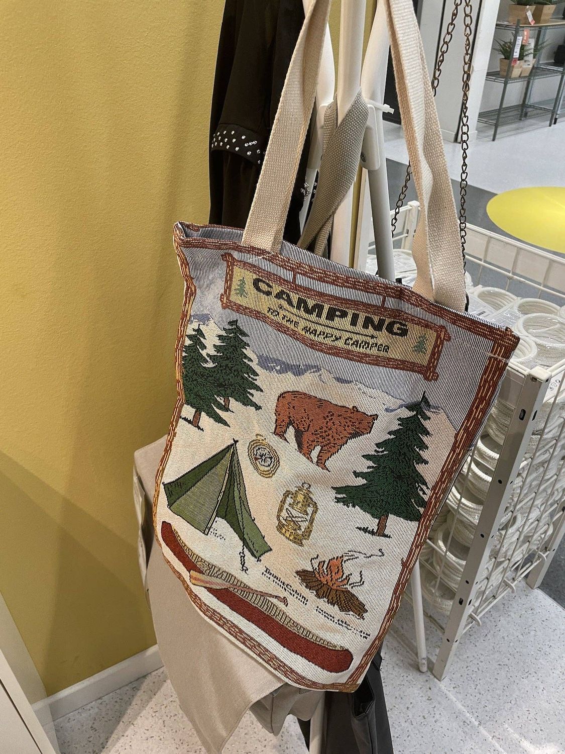 Vintage Camping Tote bag: CAMPING
