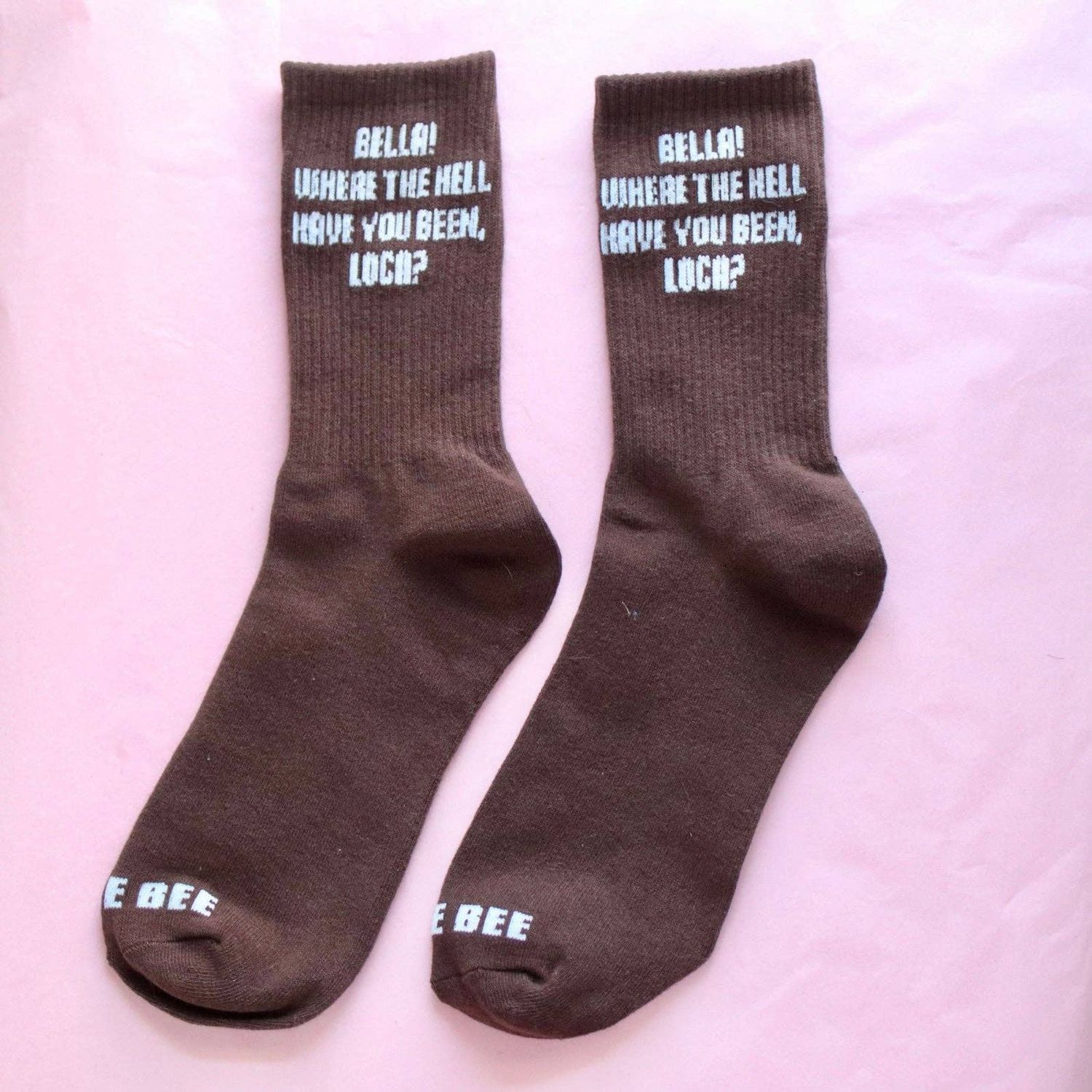 Loca Socks Brown: XLarge 9-13