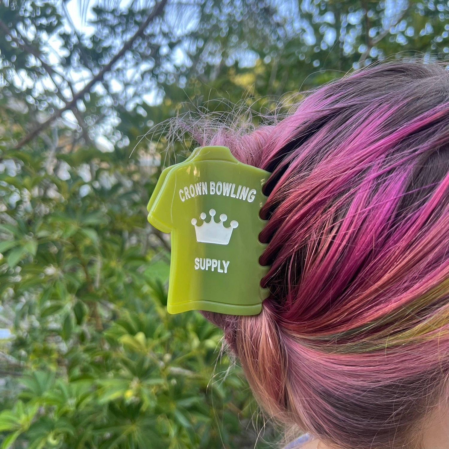 Bowling Shirt Claw Clip