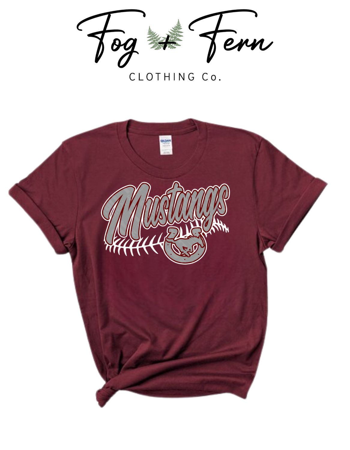 Mustangs Baseball/Softball Design (Adult + Youth)