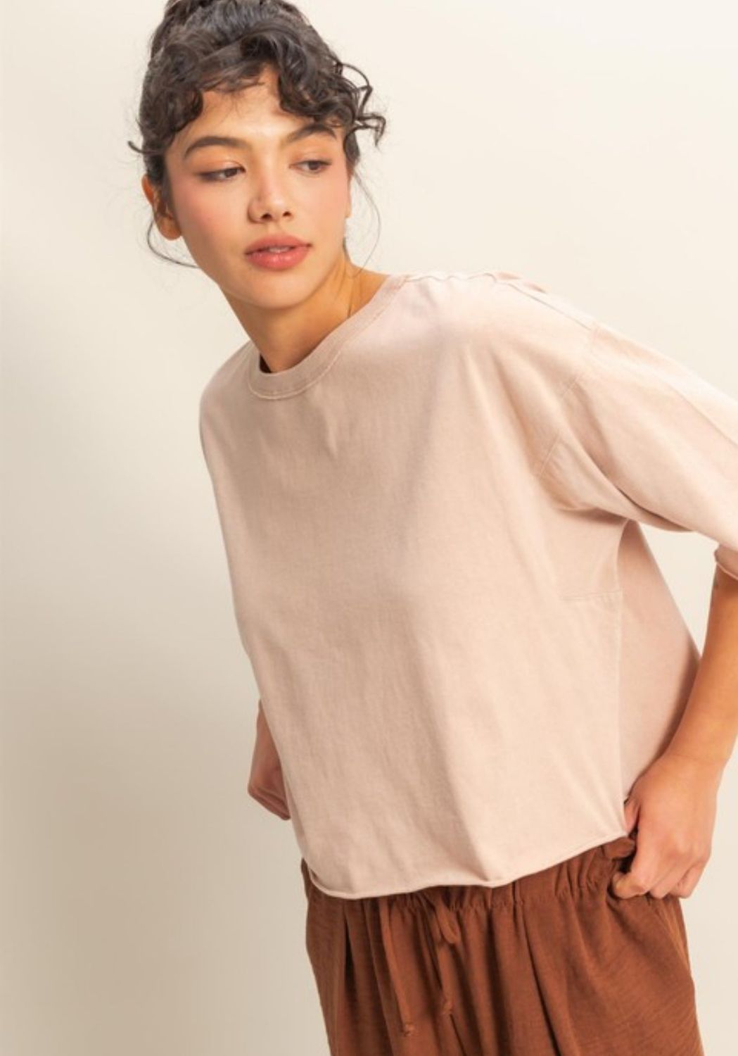 Drop Shoulder Casual Tee