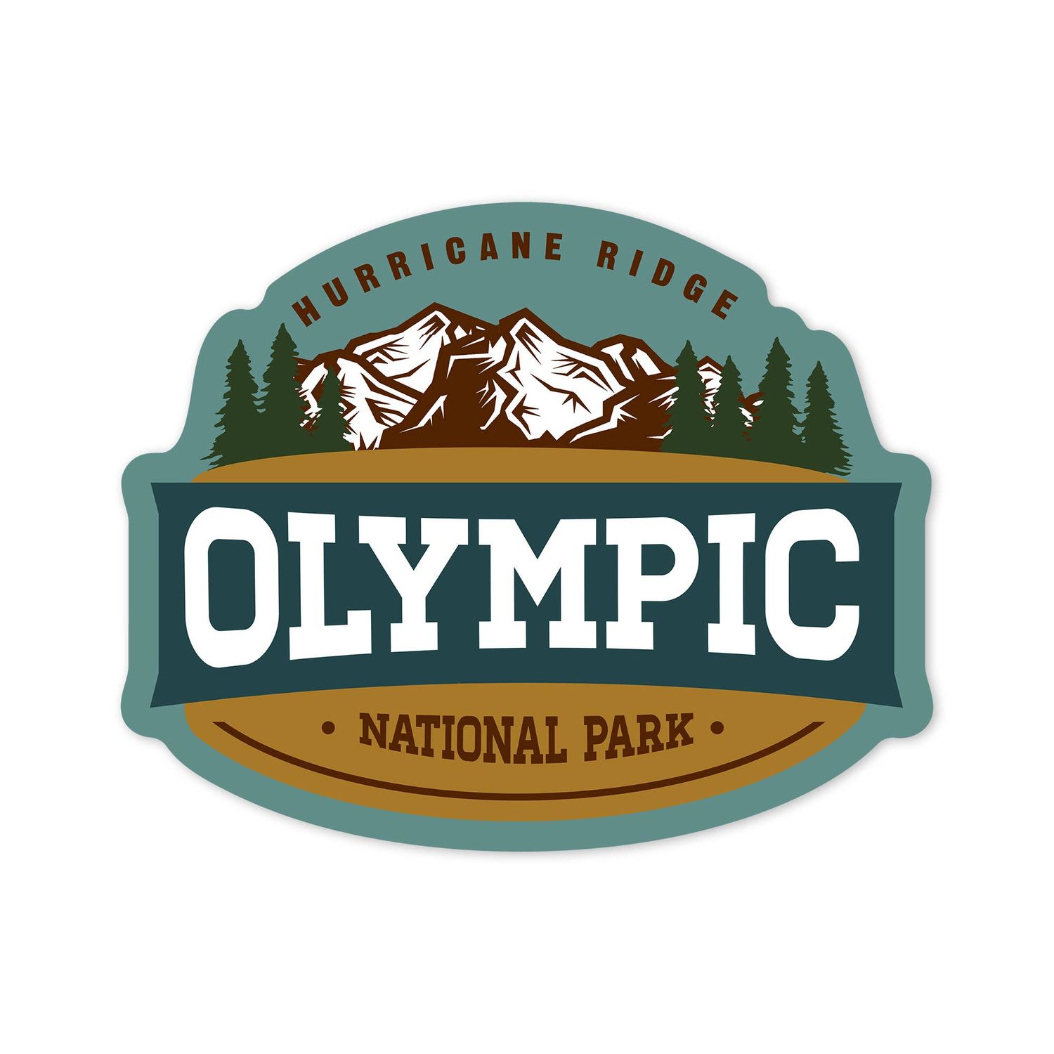 Olympic National Park, Washington, Badge Sticker