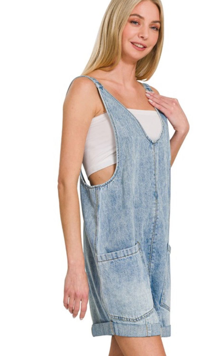Light Denim Overalls