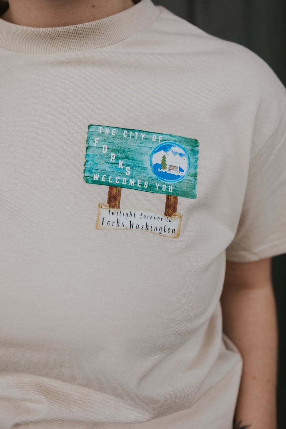 2025 Forks Hand Drawn Map Shirt Design