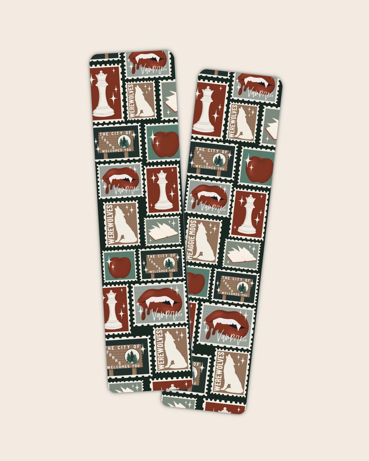 Forks Washington Stamps 2x8 Bookmark | Glossy