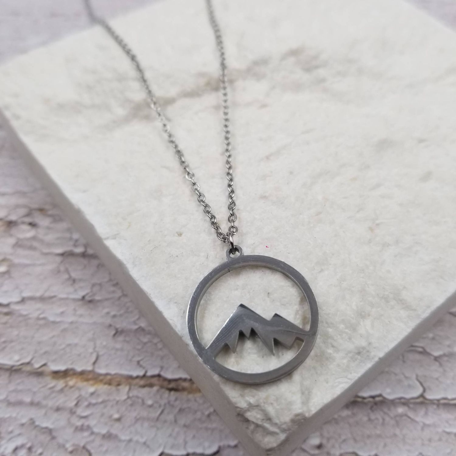 Peak Experience Necklace -Silver