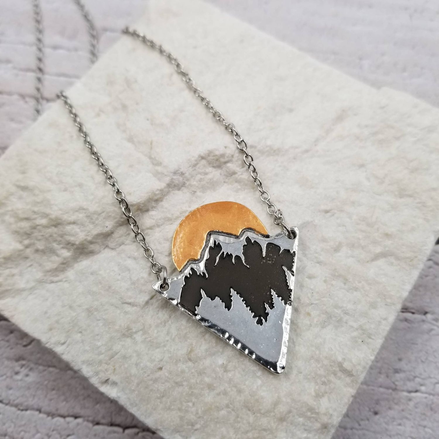 High Mountain Sunrise Necklace