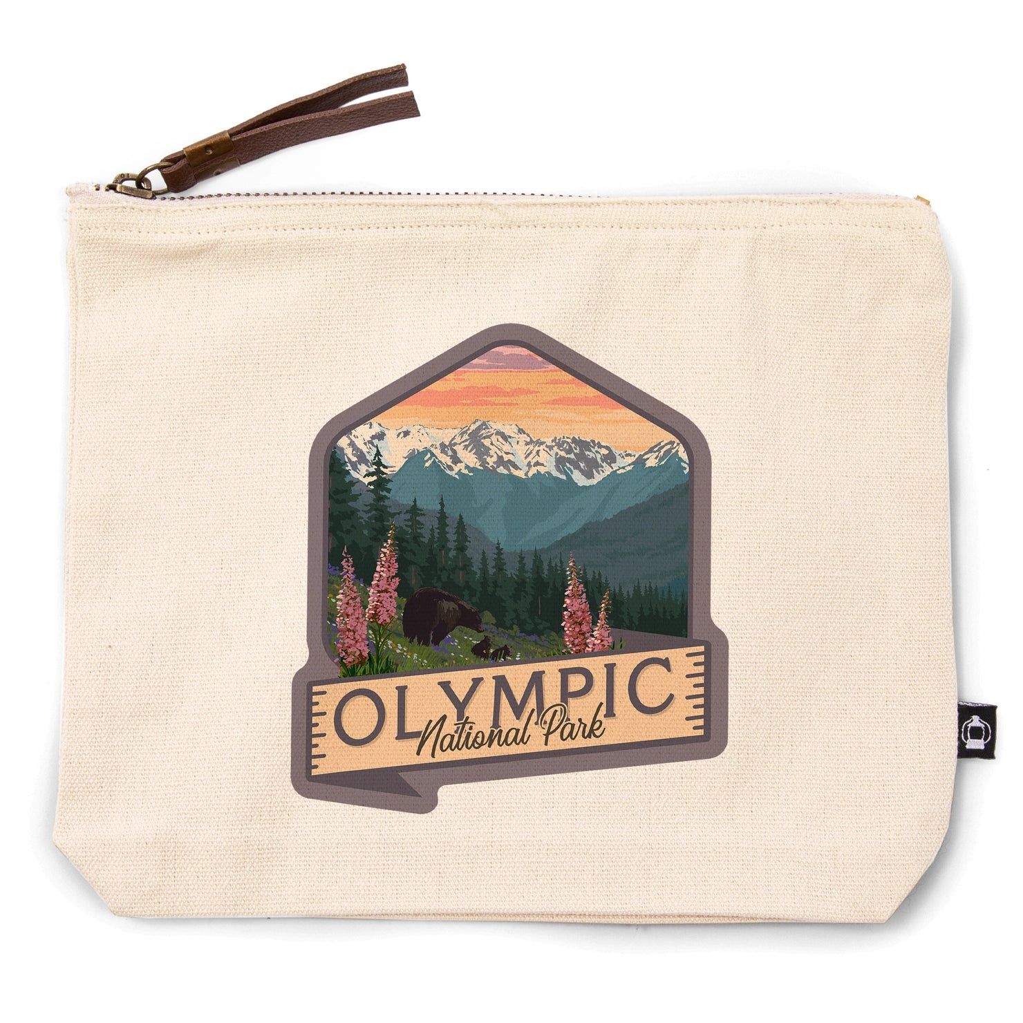 Go Bag Pouch Olympic National Park Bears Flowers