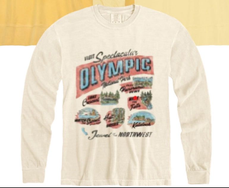 Olympic Guided Tour Long Sleeve Tee, Color: Ivory, Size: Small