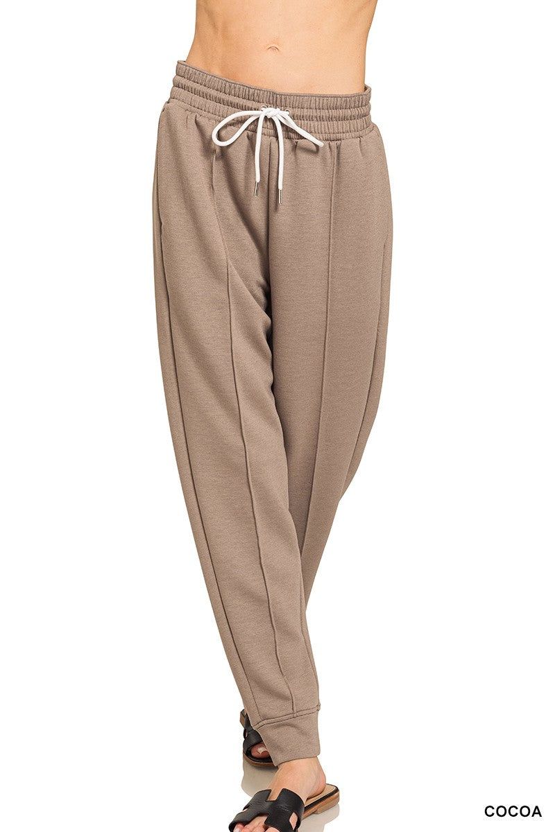 Scuba Sweatpants With Pockets Cocoa