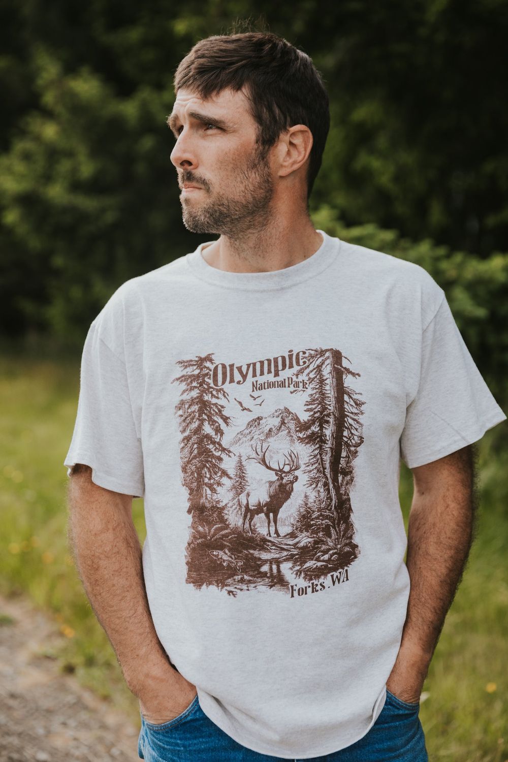 Olympic National Park Elk Short Sleeve Tee