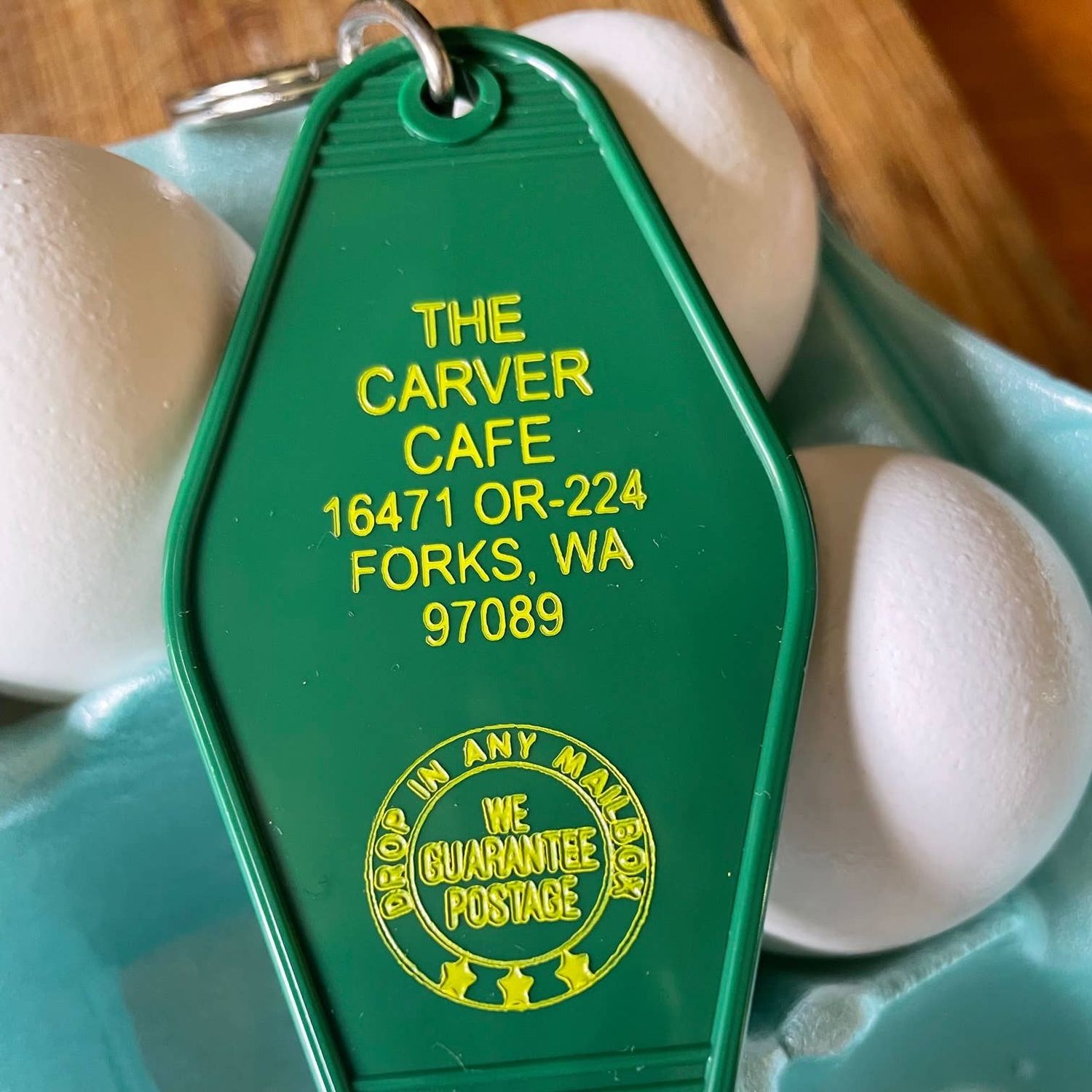 Motel Key Fob - Carver Cafe