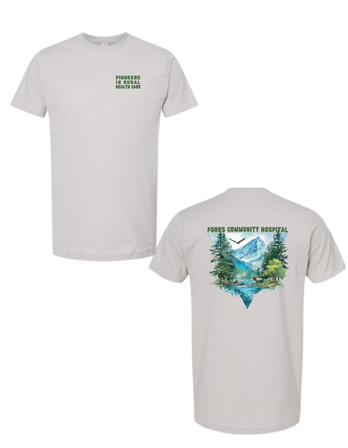 Pioneers In Rural Healthcare Creweck Unisex Tee, Color: Silver, Size: Small