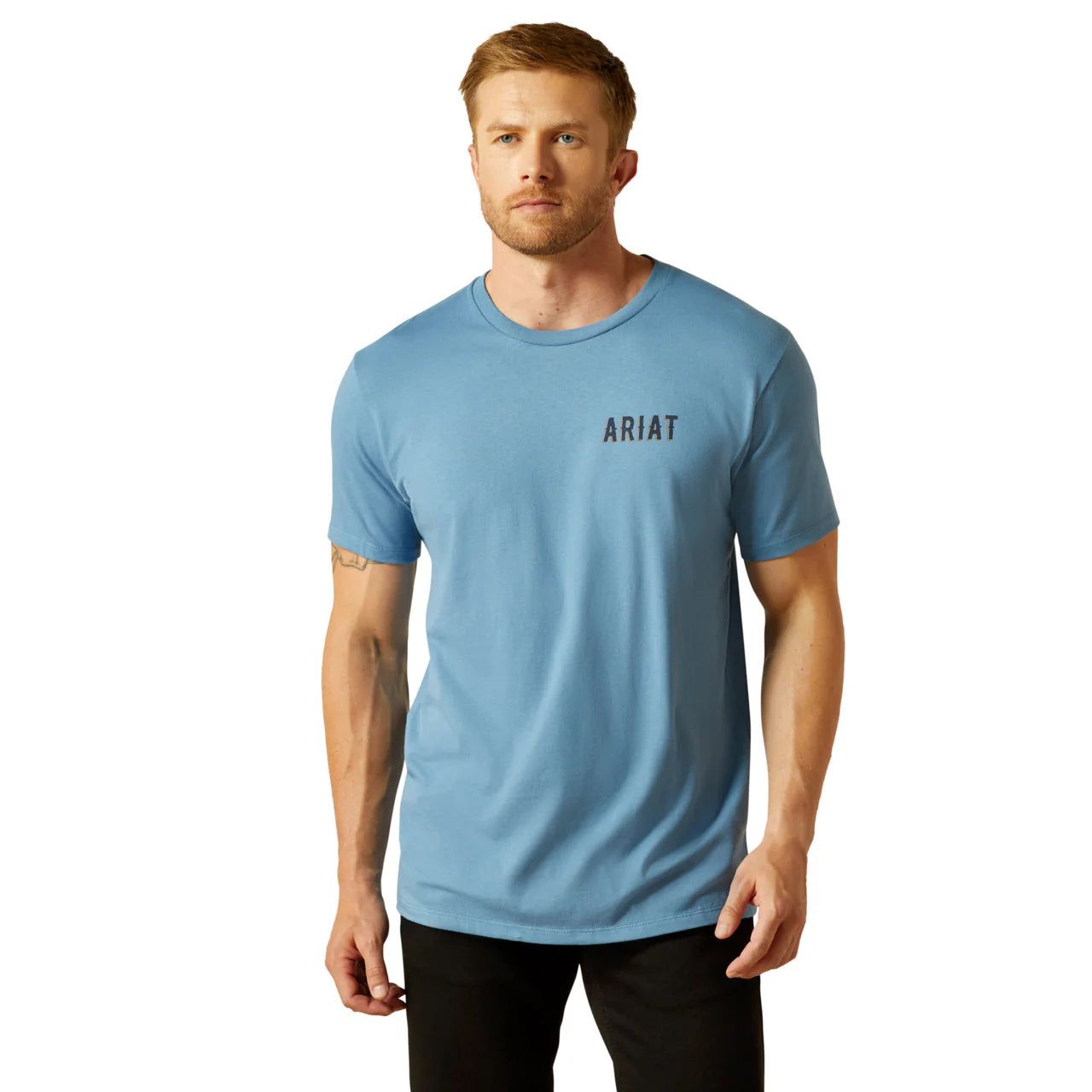 Ariat Men's Blazing Saddle Graphic Coronet Blue T-Shirt