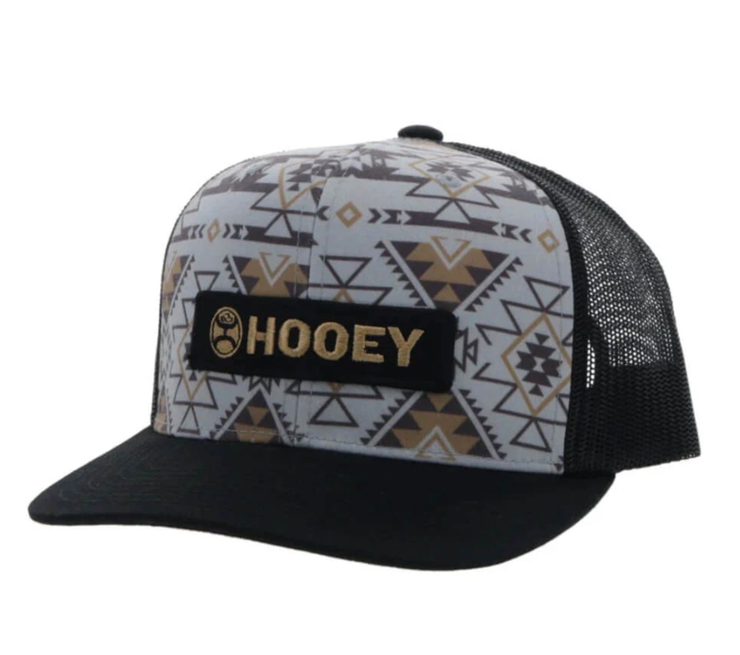 Hooey Mens "Lock-Up" Grey/Black Cap - 2313T-GYBK