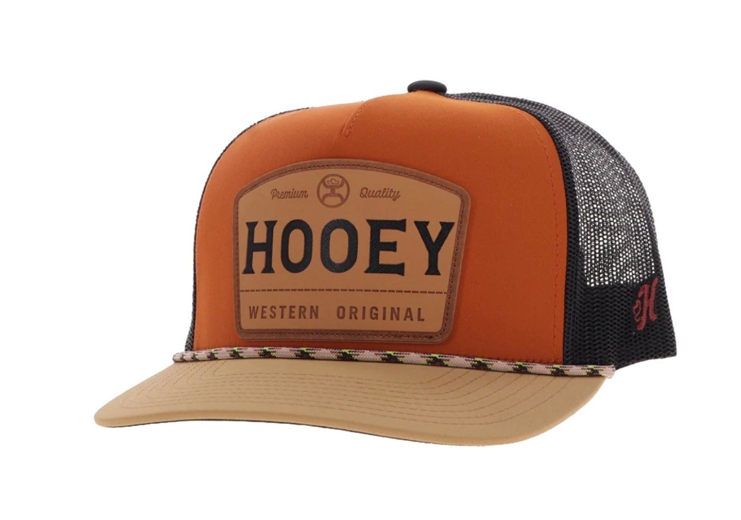 Hooey Men's Trip Orange &amp; Black 5 Panel Trucker Hat 2508T-ORBK